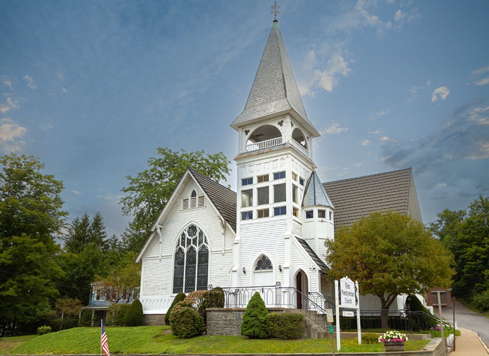 outside view of the church